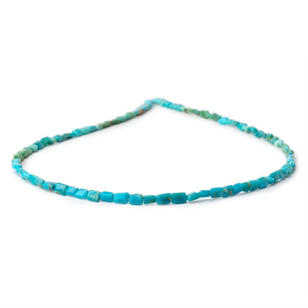 Sleeping Beauty Turquoise Smooth Rectangle Beads, 4–5mm, 15.5-Inch Strand