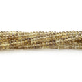 3.5mm Bi-Color Quartz Faceted Rondelle Beads, 15.5-Inch Strand
