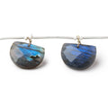15x11–16x12mm Labradorite Faceted Half-Moon Beads, 6-Inch Strand