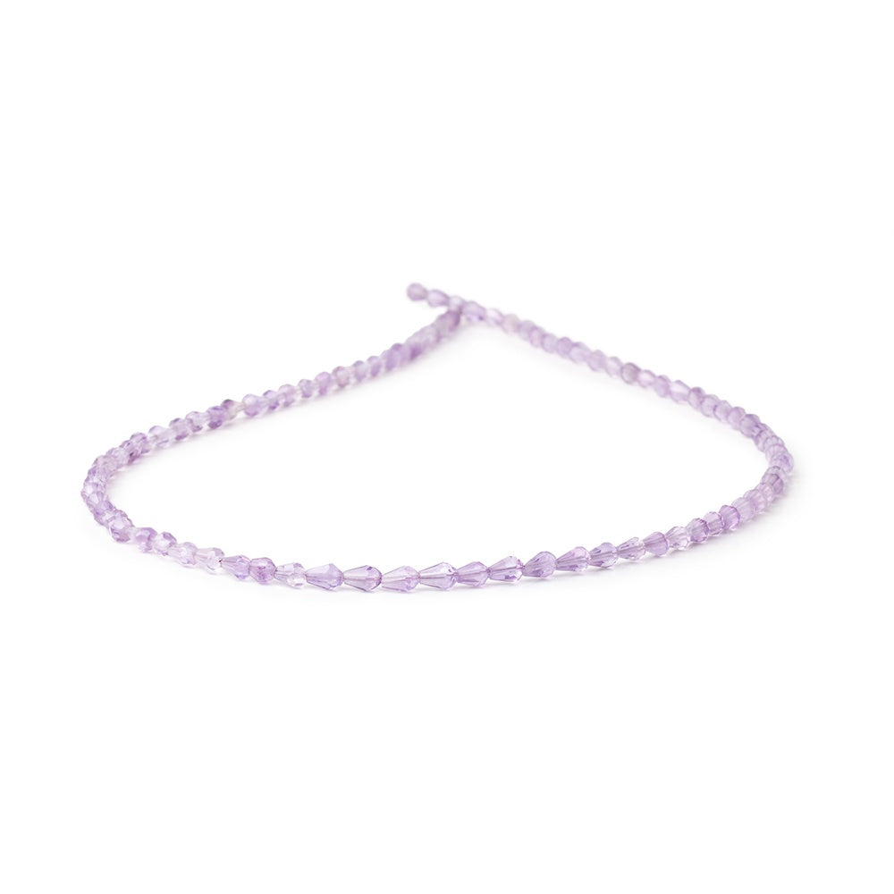 Amethyst Faceted Teardrop Beads, 14.5-Inch Strand