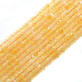 4x6mm Citrine Faceted Rondelle Beads, 15–16-Inch Strand