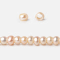 4.5-5mm Peach Off Round Large Hole Freshwater Pearls 15 inch 110 Beads