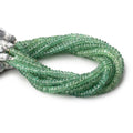 Green Kyanite Faceted Rondelle Beads, 4.5mm, 8-Inch Strand