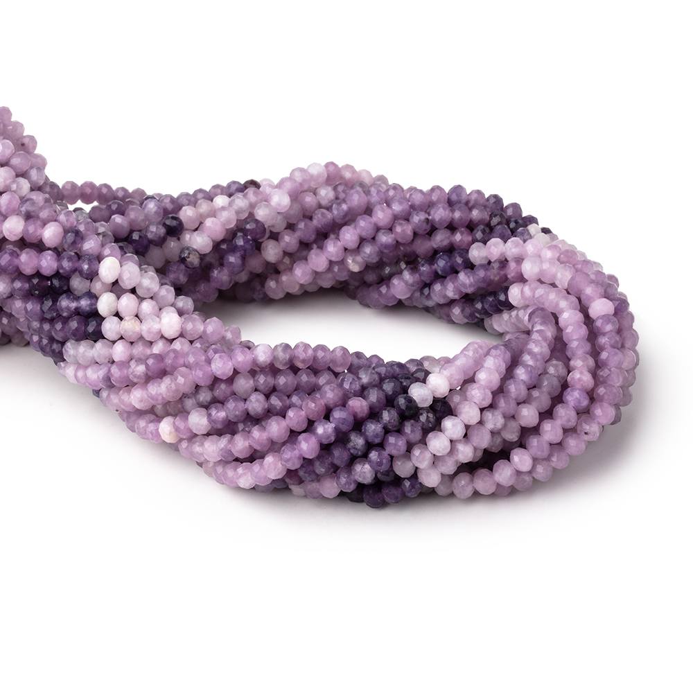 4mm Cape Amethyst Micro-Faceted Rondelle Beads, 12.5-Inch Strand