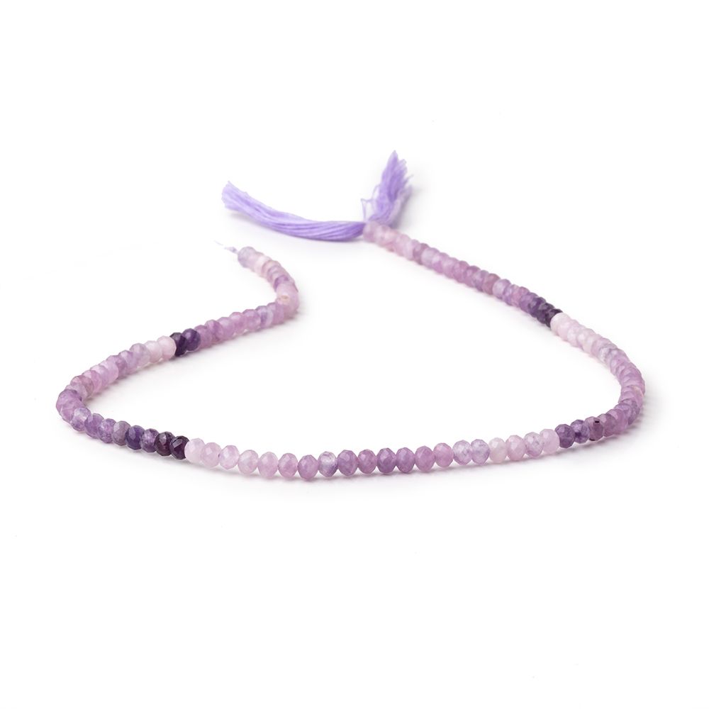 4mm Cape Amethyst Micro-Faceted Rondelle Beads, 12.5-Inch Strand