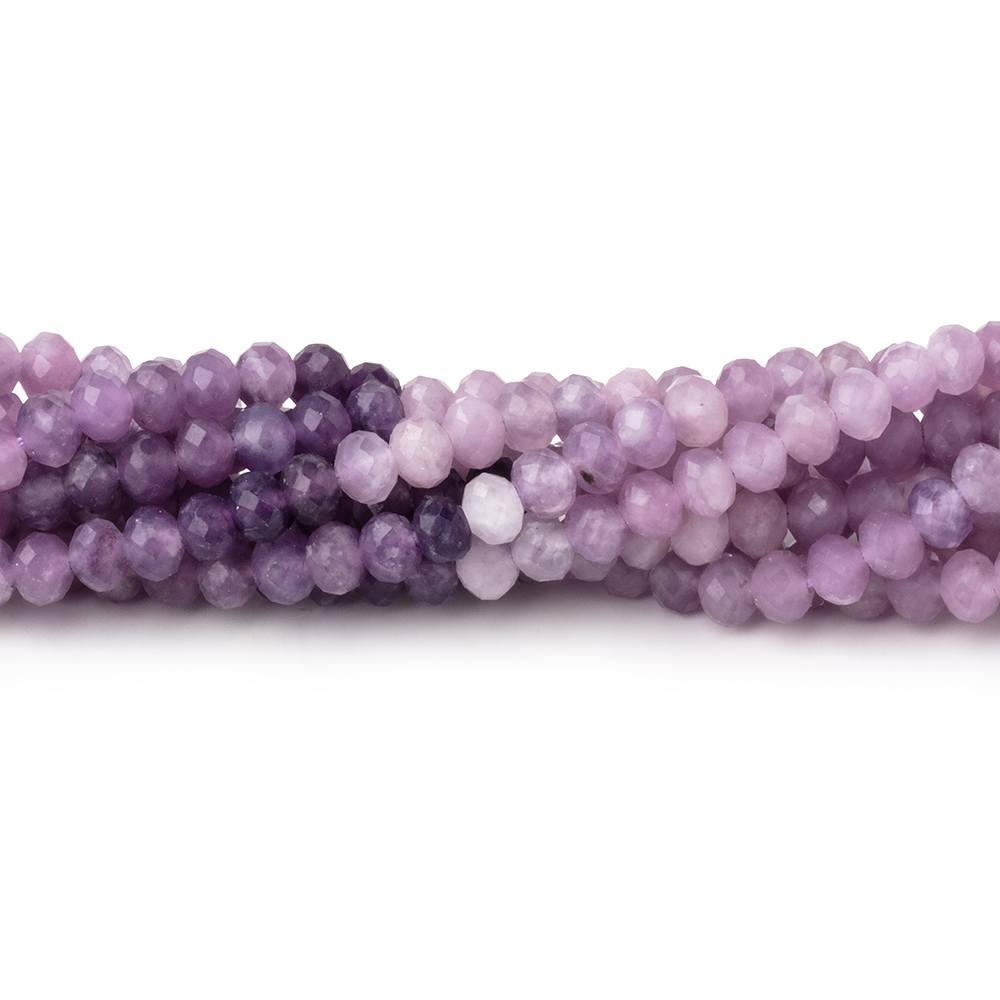 4mm Cape Amethyst Micro-Faceted Rondelle Beads, 12.5-Inch Strand