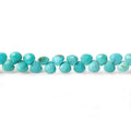 Sleeping Beauty Turquoise Faceted Heart Beads, 4–5mm, 8-Inch Strand