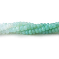 4.5mm Blue Peruvian Opal Faceted Rondelle Beads, 16-Inch Strand