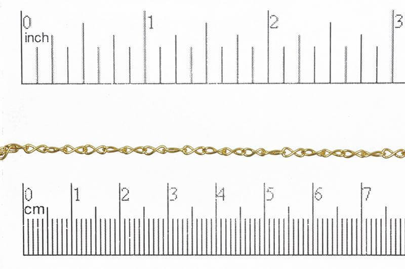 Figure 8 Cable Chain - 2mm x 5mm - Available in Multiple Colors - Sold by the Foot - CH 5020