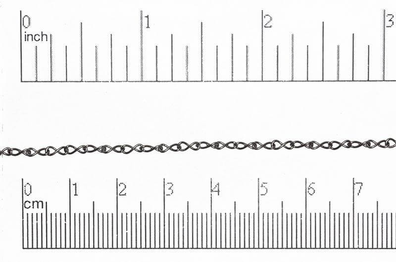 Figure 8 Cable Chain - 2mm x 5mm - Available in Multiple Colors - Sold by the Foot - CH 5020