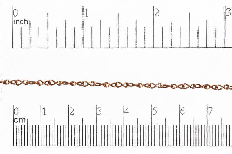 Figure 8 Cable Chain - 2mm x 5mm - Available in Multiple Colors - Sold by the Foot - CH 5020