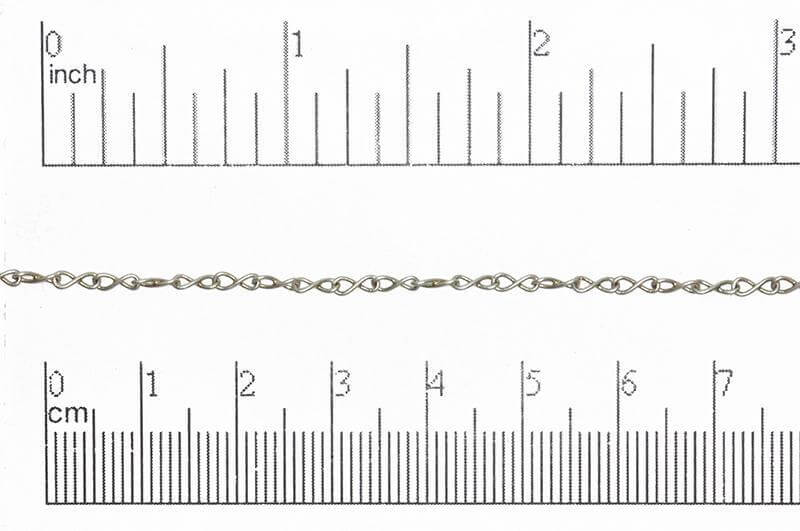 Figure 8 Cable Chain - 2mm x 5mm - Available in Multiple Colors - Sold by the Foot - CH 5020