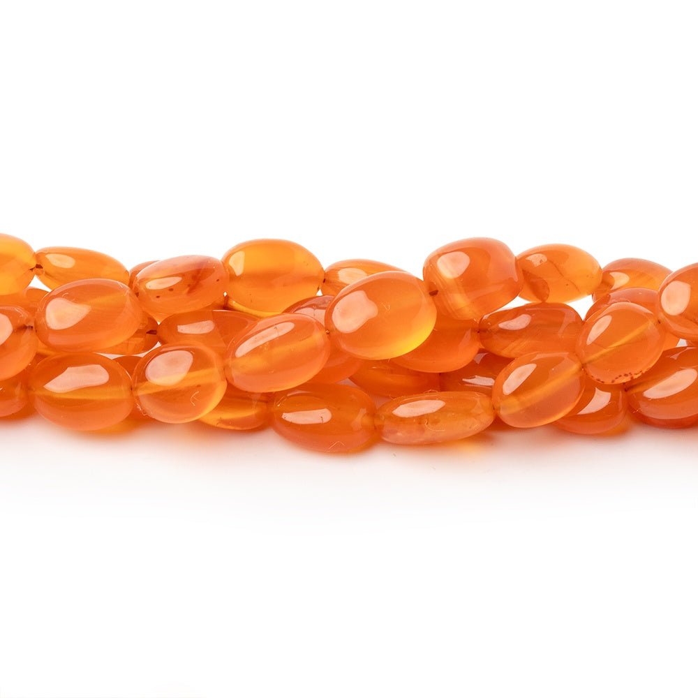 Carnelian Smooth Oval Beads, 5 × 4–8 × 6mm, 16-Inch Strand