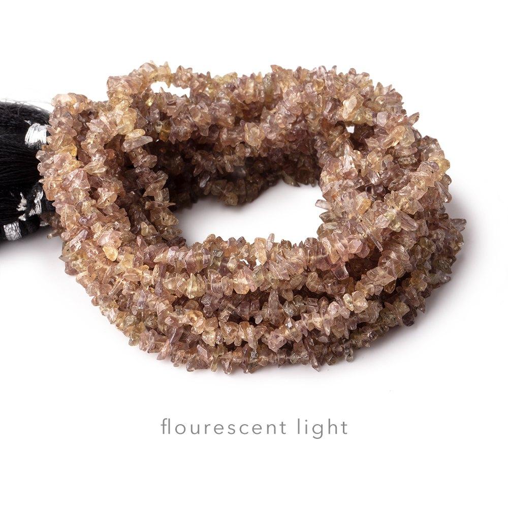 Color Change Garnet Chip Beads, 5x4mm, 16-Inch Strand