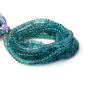 6-6.5mm Shaded Fluorite Plain Rondelle Beads 16 inch 108 pieces AA