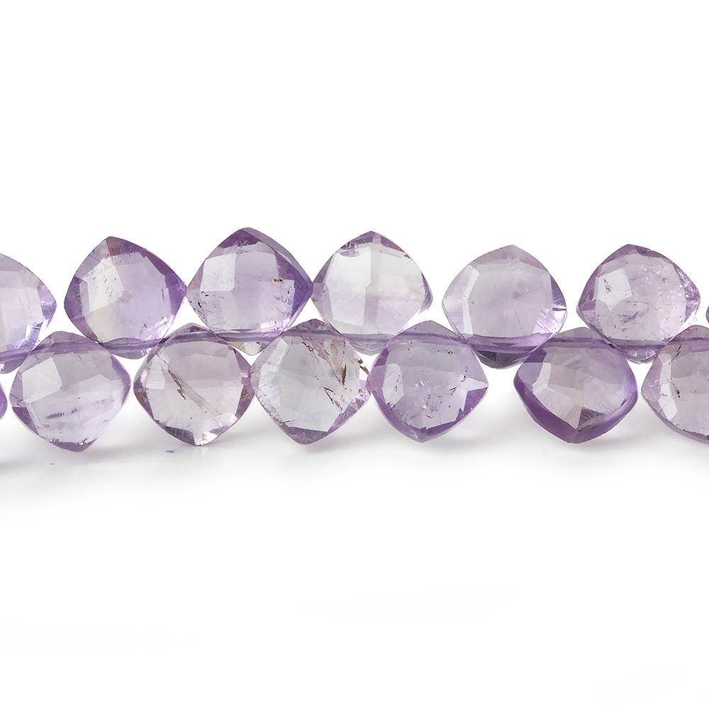 6.5mm Pink Amethyst Faceted Pillow Beads, 7.5-Inch Strand