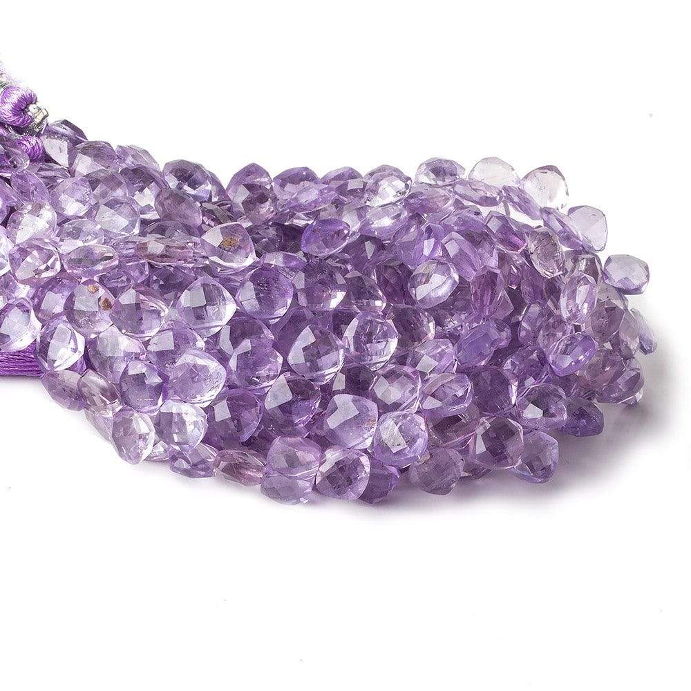 6.5mm Pink Amethyst Faceted Pillow Beads, 7.5-Inch Strand