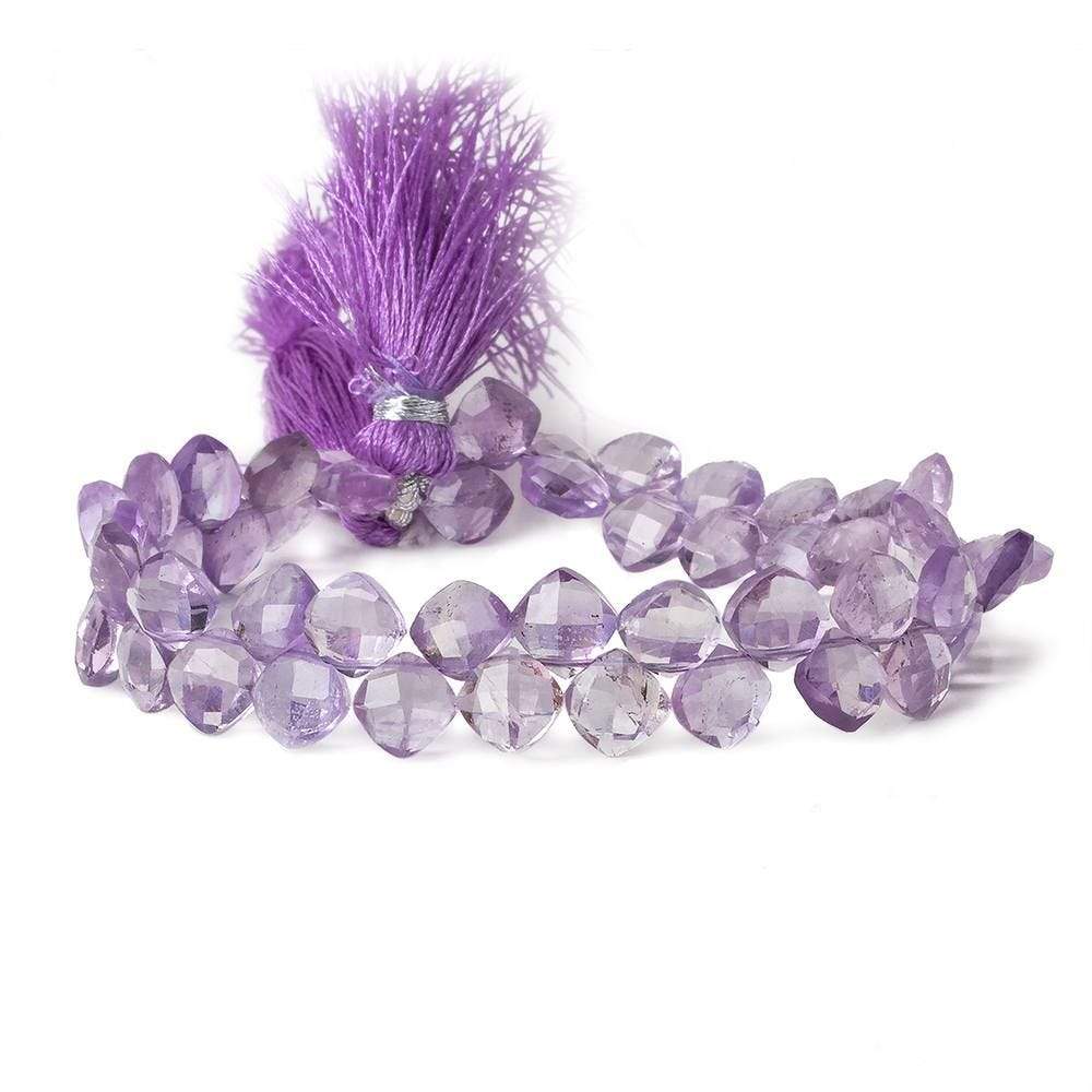 6.5mm Pink Amethyst Faceted Pillow Beads, 7.5-Inch Strand
