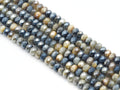 Mystic Golden-Blue Tiger’s Eye Faceted Rondelle Beads, 15–16-Inch Strand