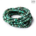 Brazilian Emerald Faceted Rondelle Bead Strand – 6mm, 1mm Hole