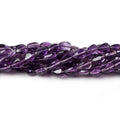 Shaded Amethyst Faceted Pear Beads, 14-Inch Strand