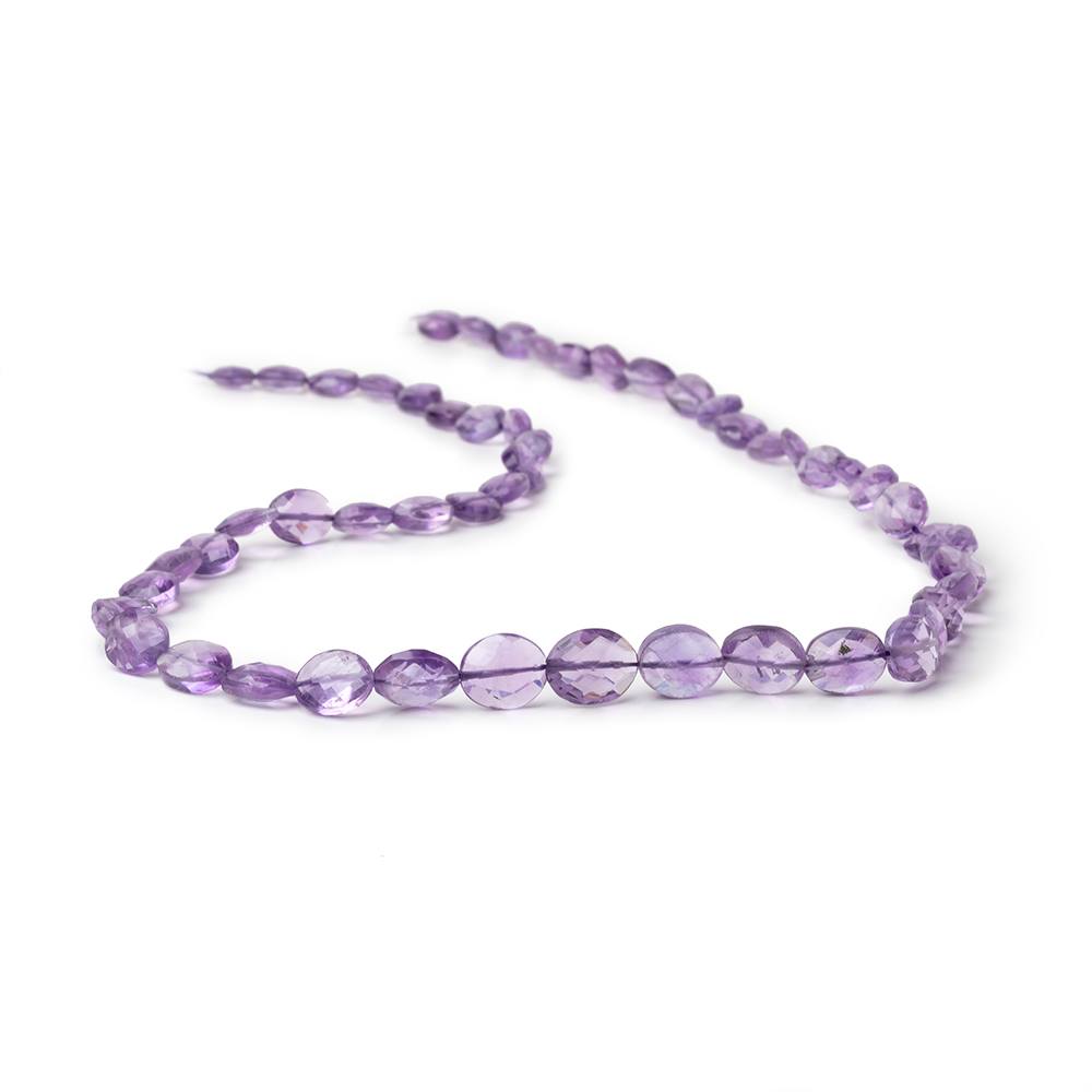 Amethyst Faceted Oval Beads, 6x5–10x8mm, 15.5-Inch Strand