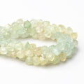 7-8mm Prehnite Faceted Trillion Beads 8 inch 24 pieces