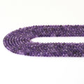 Amethyst Faceted Round Beads, 2–4mm, 15–16-Inch Strand