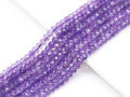Amethyst Faceted Rondelle Beads, 4x6–6x10mm, 15–16-Inch Strand