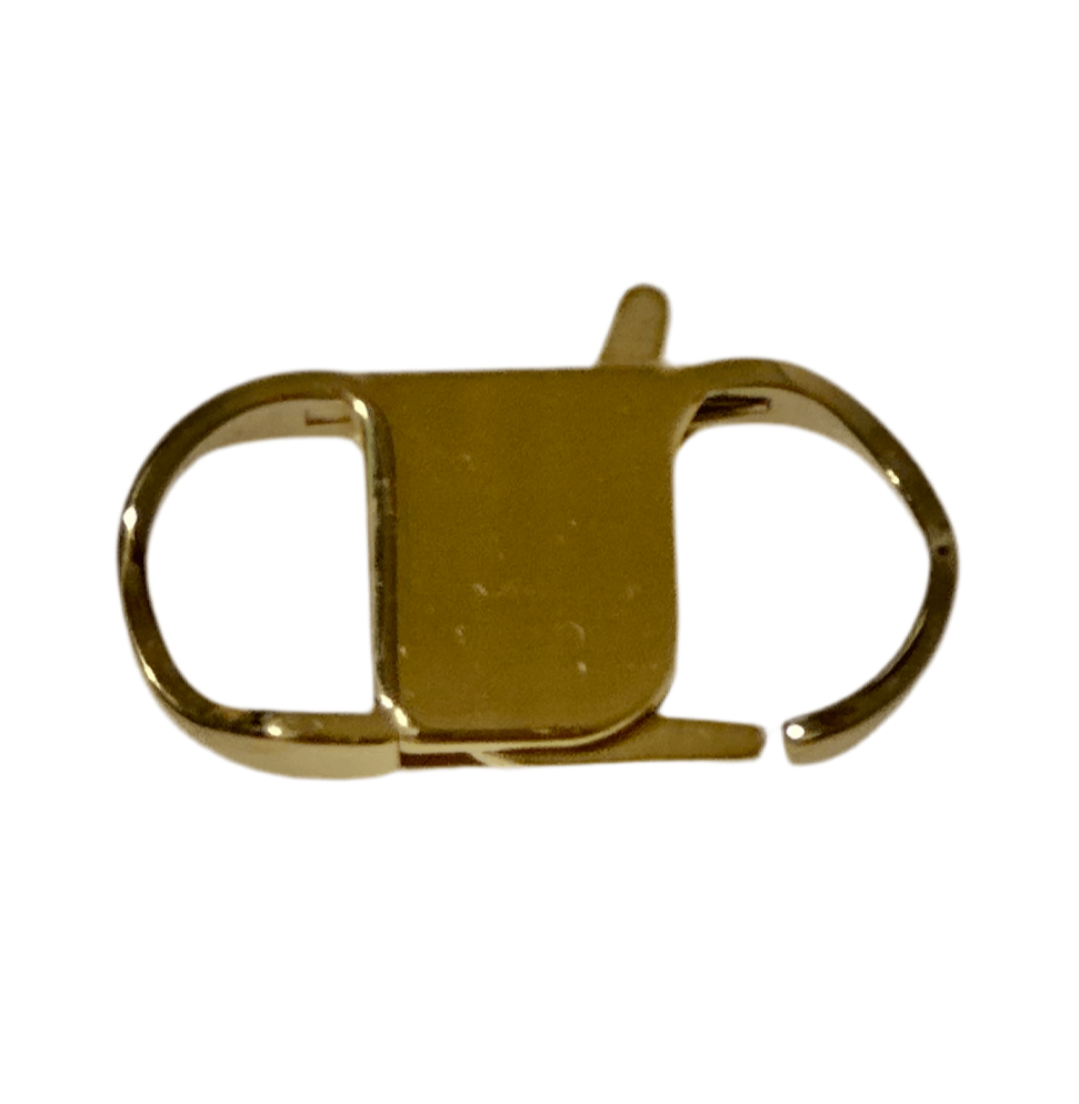 32mm x 15mm Stainless Steel Curb Chain Trigger Clasp - Available in Silver & Waterproof Gold - Sold Individually - CL/CURB3SS