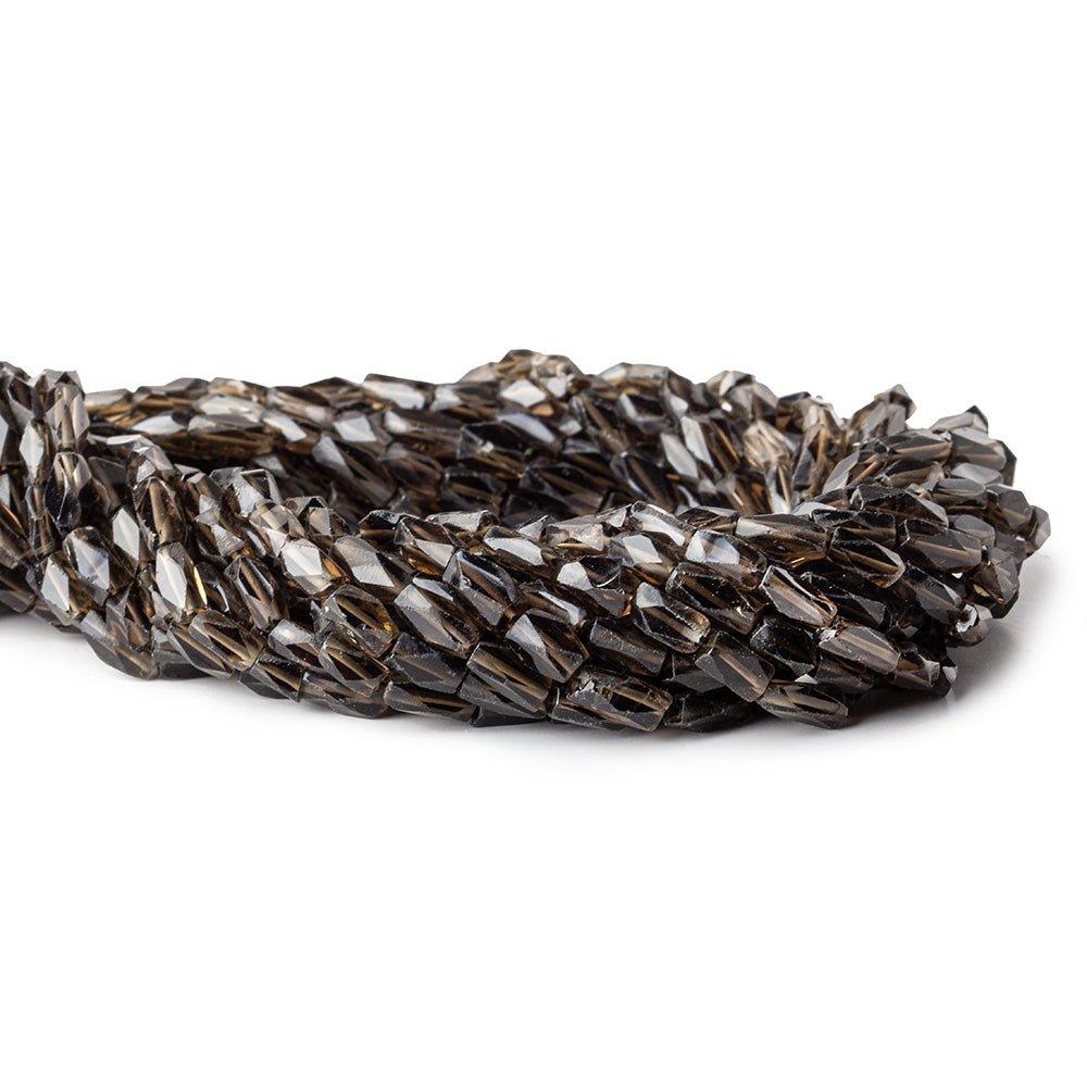 8x4mm Smoky Quartz Faceted Rectangles 13 inch