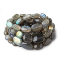 7x5–18x12mm Labradorite Smooth Nugget Beads, 18-Inch Strand