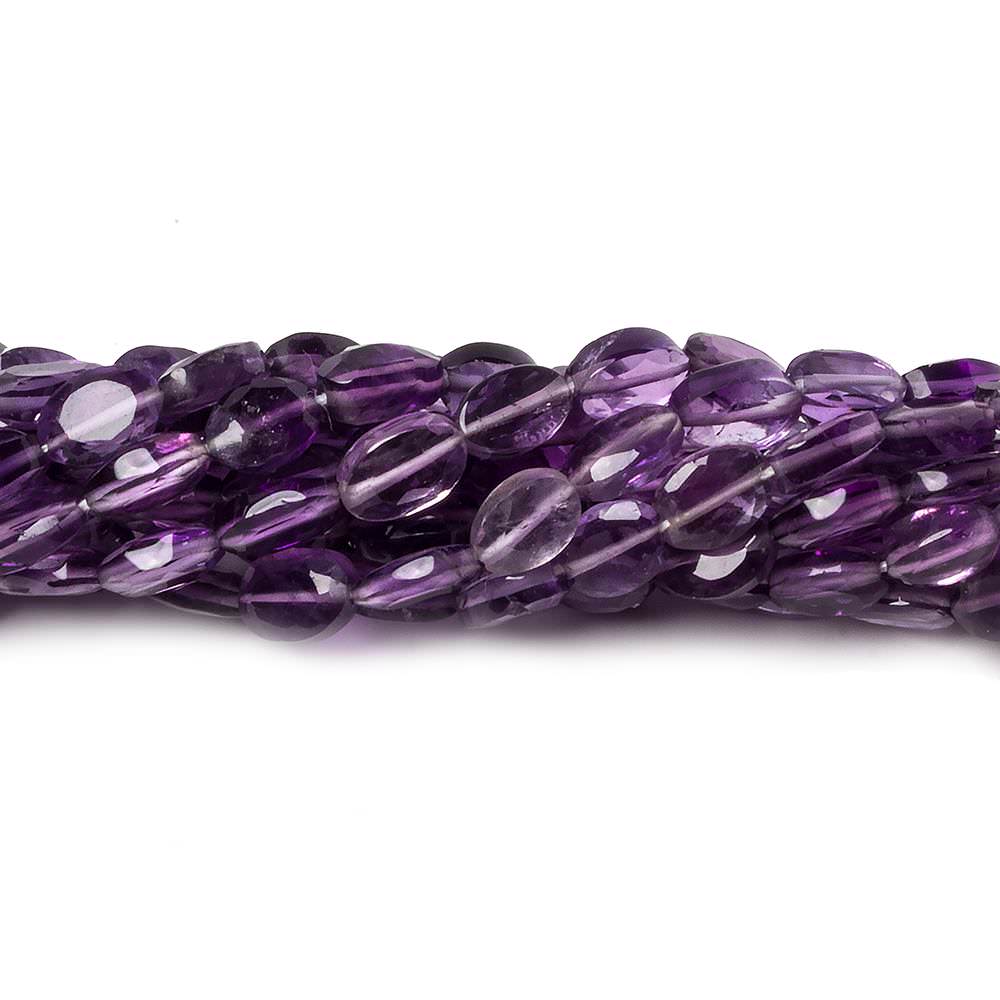 7x5mm Shaded Amethyst Faceted Oval Beads, 14-Inch Strand