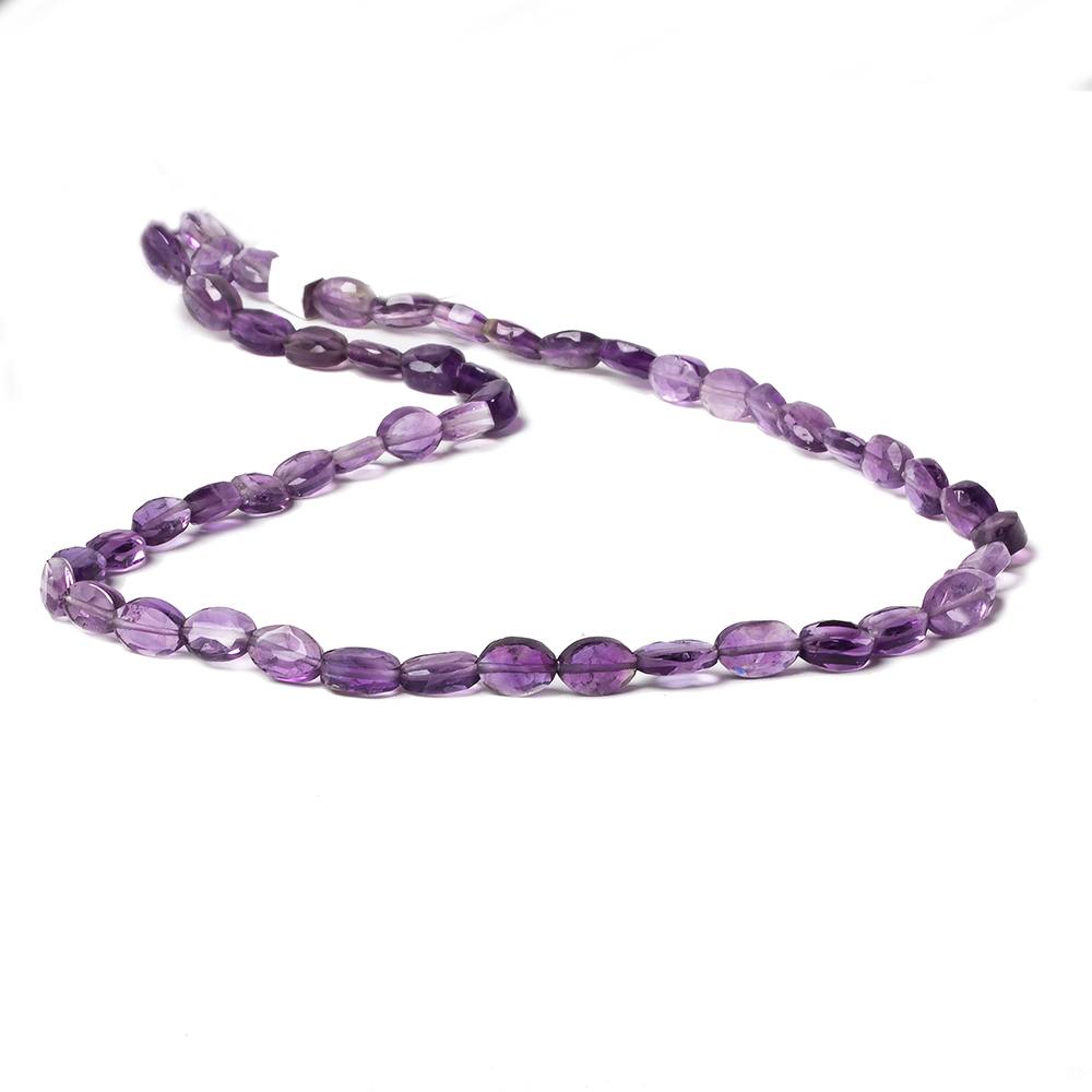 7x5mm Shaded Amethyst Faceted Oval Beads, 14-Inch Strand