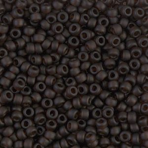 Miyuki 8-135F  8/0 Matte Transparent Root Beer Seed Beads - 5 or 10 gm