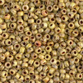 Miyuki 8-4512   8/0 Picasso Canary Yellow Matte Seed Beads - 5 or 10 gm