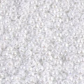 Miyuki 8-528   8/0 White Ceylon Seed Beads - 5 or 10 gm