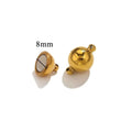 Magnetic Clasp - 8mm - Non Tarnish Gold & Stainless Steel - Per Piece