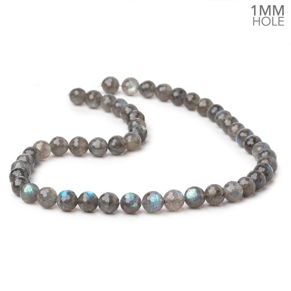 8mm Labradorite Faceted Round Beads, 15-Inch Strand
