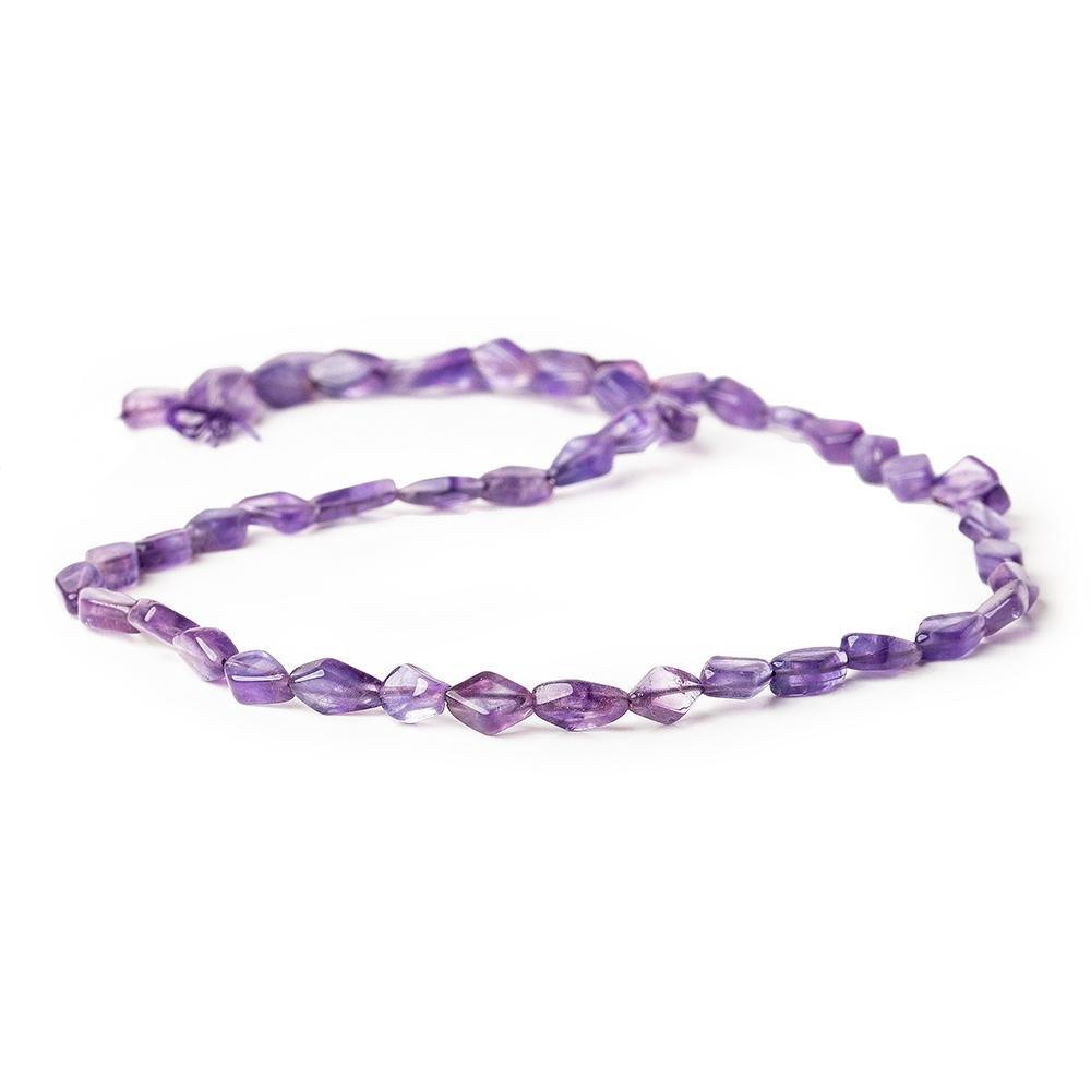 9mm Amethyst Plain Kite 14 inch 51 beads