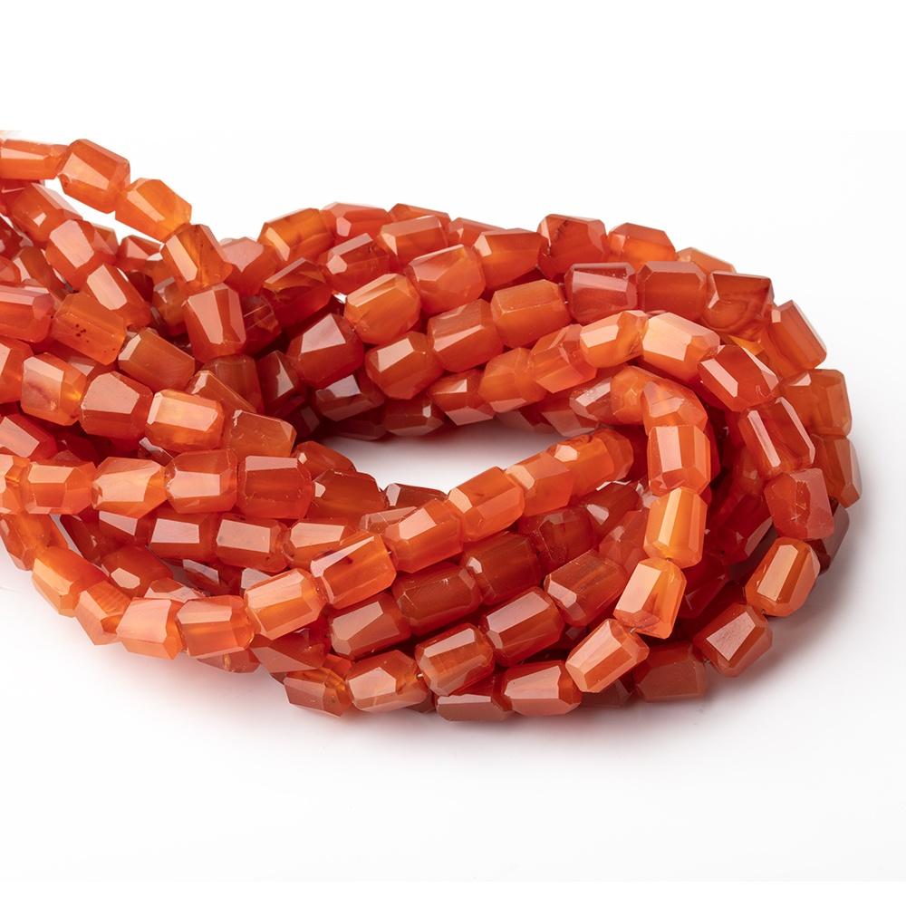 Carnelian Faceted Nugget Beads, 9 × 7–10 × 8mm, 14-Inch Strand