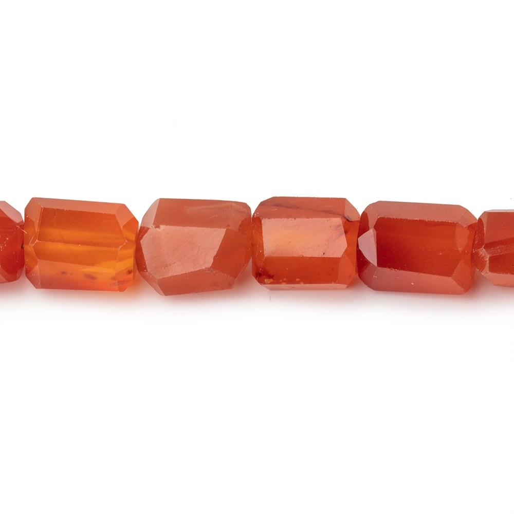 Carnelian Faceted Nugget Beads, 9 × 7–10 × 8mm, 14-Inch Strand