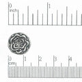 14mm Foliaceous Coral Button - Made of pewter - Sold individually - BTN17