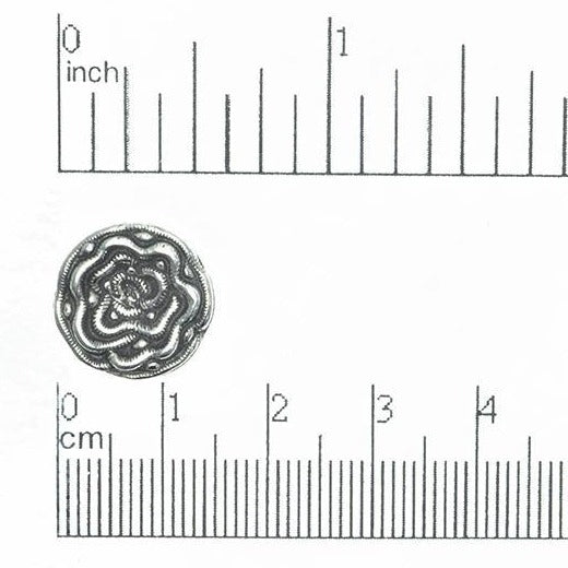 14mm Foliaceous Coral Button - Made of pewter - Sold individually - BTN17