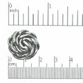 19mm Spiral Cord Button - Made of Pewter - Made in the USA - BTN19
