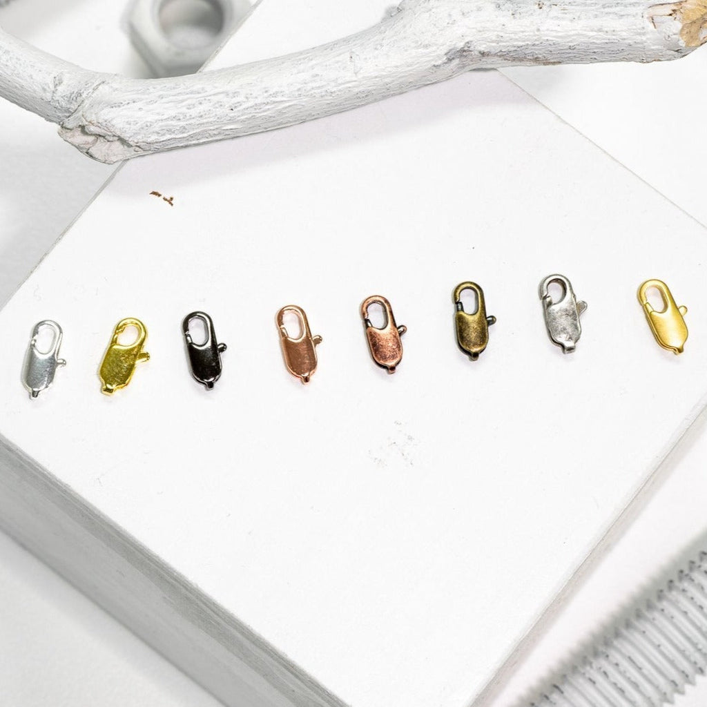 Lobster Claw Clasp Size Small - Measures 12mm x 5mm - Available in Many Finishes - Sold Individually - C602.