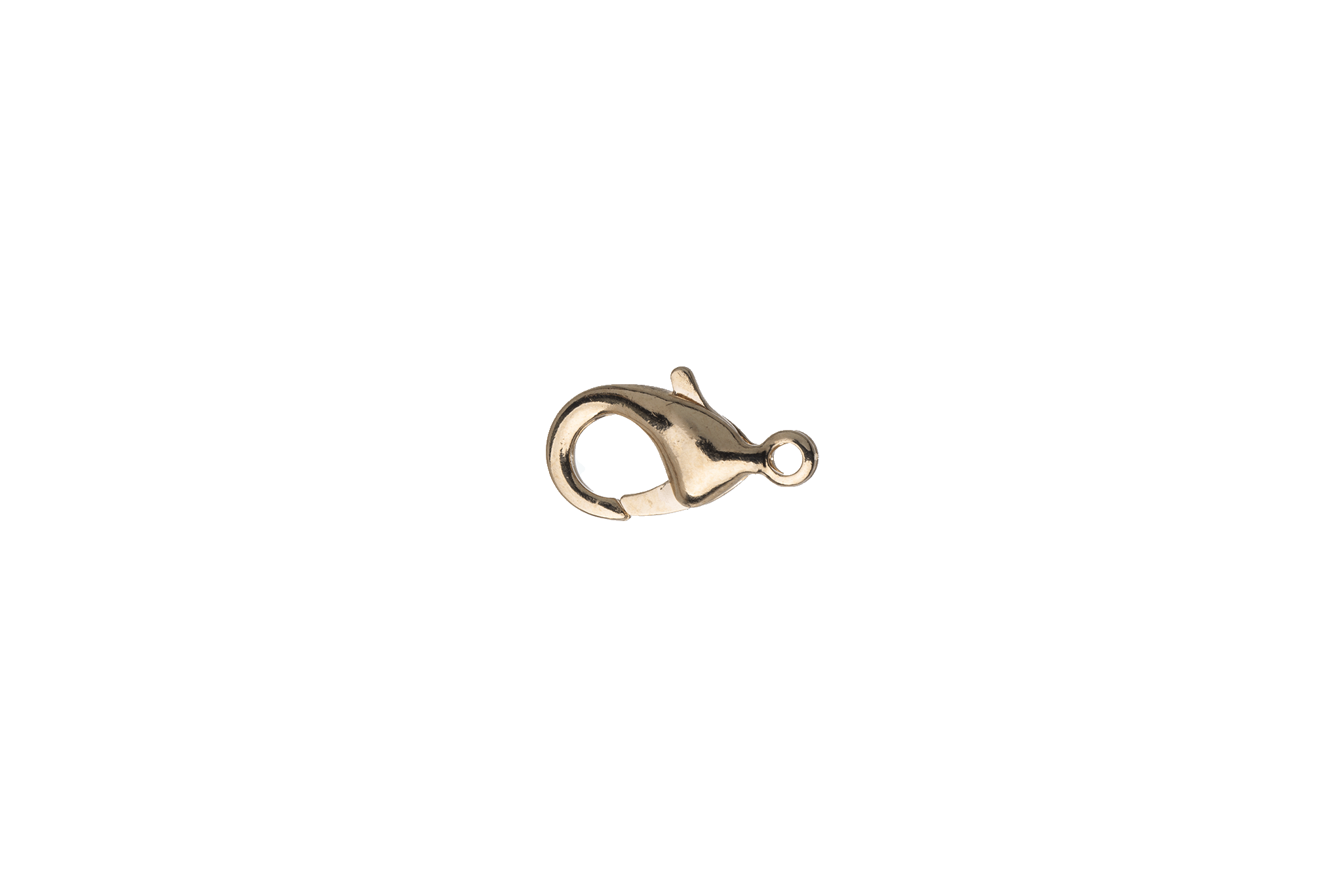Lobster Claw Clasp - 12mm x 9mm - Made from Brass - 14 Karat Gold Finish - Sold by the Piece - C902g/14kt