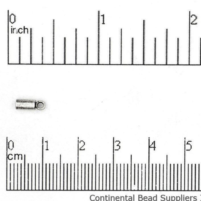 3mm Glue-In Cord End Cap in Multiple Colors - Sold by the Piece - CCAP3