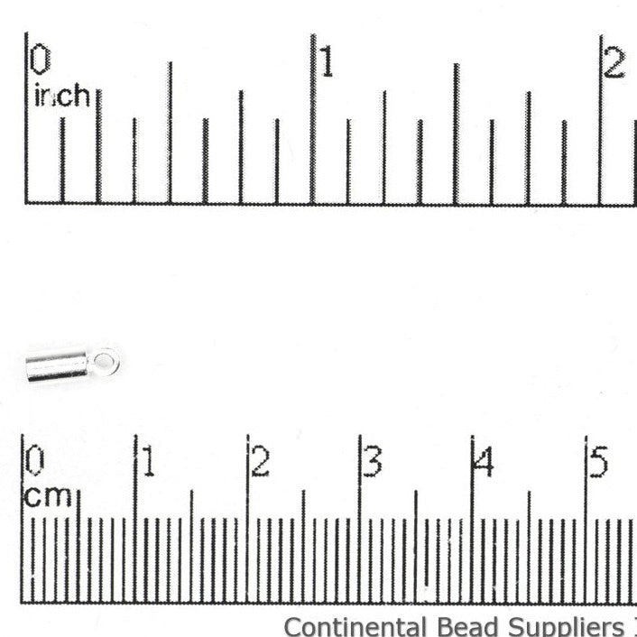 3mm Glue-In Cord End Cap in Multiple Colors - Sold by the Piece - CCAP3
