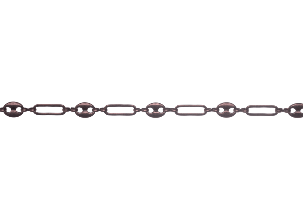13.9mm Long x 5.10mm Wide Specialty Paperclip Gucci Mariner Chain available in Multiple Colors sold by the Foot - CH 2602